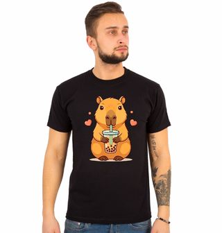 Obrázek 1 produktu Pánské tričko Kapybara s Bubble Tea