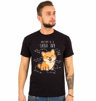 Obrázek 1 produktu Pánské tričko Popis Shiba Inu Anatomy of Shiba Inu