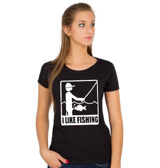Obrázek 1 produktu Dámské tričko Uspokojený Rybář I Like Fishing