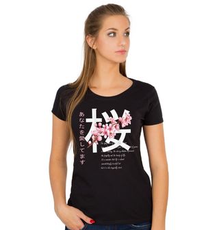 Obrázek 1 produktu Dámské tričko Japonský třešňový květ Sakura