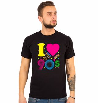 Obrázek 1 produktu Pánské tričko Miluju devadesátky I Love the 90’s Retro