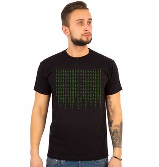 Obrázek 1 produktu Pánské tričko Matrix Kód Binární Nuly a Jedničky