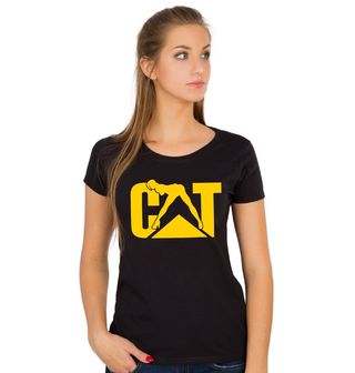 Obrázek 1 produktu Dámské tričko CAT Svůdná Kočka na stavbě