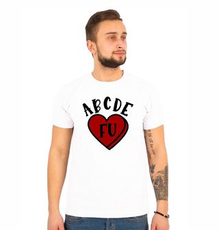 Obrázek 1 produktu Pánské tričko ABCDEFU Abeceda zlomeného srdce
