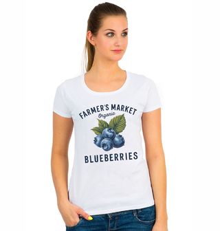 Obrázek 1 produktu Dámské tričko Farmářské Borůvky Farmer's Market Organic Blueberries