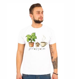 Obrázek 1 produktu Pánské tričko Ranní rutina pejskaře