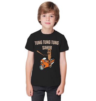 Obrázek 1 produktu Dětské tričko Tung Tung Tung Sahur na Motorce