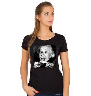 Obrázek 1 produktu Dámské tričko Zhulený Génius Albert Einstein