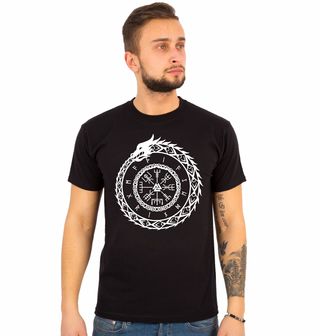 Obrázek 1 produktu Pánské tričko Vegvísir Hadí Kompas Osudu