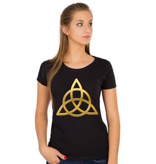 Obrázek 1 produktu Dámské tričko Zlatá Triquetra