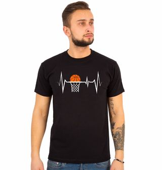Obrázek 1 produktu Pánské tričko Kardiogram a Basketbalový Koš