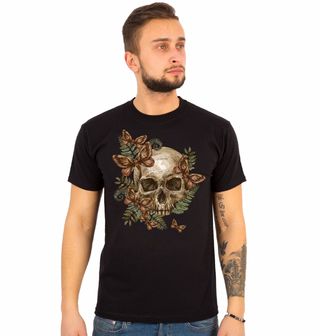 Obrázek 1 produktu Pánské tričko Lebka zahalená Můrami