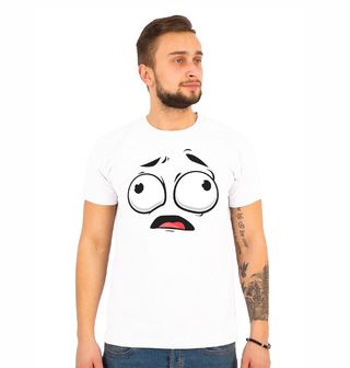 Obrázek 1 produktu Pánské tričko Vyděšený Smajlík Scared Cartoon Emoji