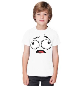 Obrázek 1 produktu Dětské tričko Vyděšený Smajlík Scared Cartoon Emoji