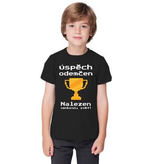 Obrázek 1 produktu Dětské tričko Herní Trofej: Nalezen venkovní svět!