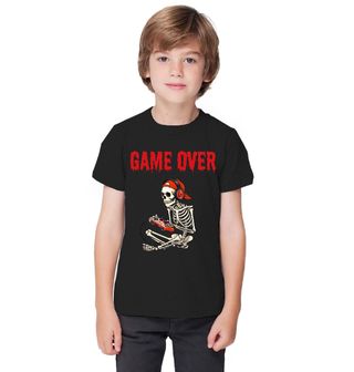 Obrázek 1 produktu Dětské tričko Kostlivec Gamer navěky