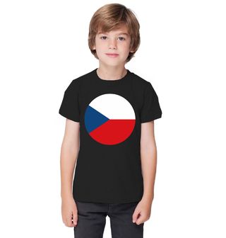 Obrázek 1 produktu Dětské tričko Kulatá Vlajka Česka