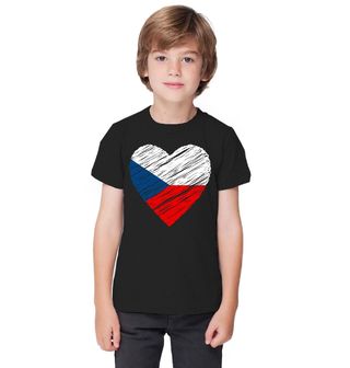 Obrázek 1 produktu Dětské tričko České srdce bije hrdě