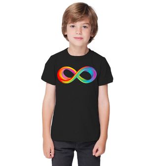 Obrázek 1 produktu Dětské tričko Duhový Symbol Nekonečna Navždy