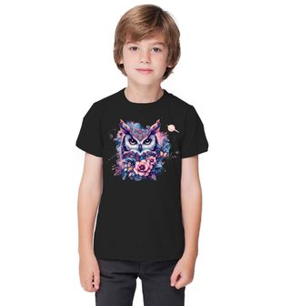 Obrázek 1 produktu Dětské tričko Galaktická Sova Boho