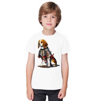 Obrázek 1 produktu Dětské tričko Pes Beagle v Samurajské Zbroji
