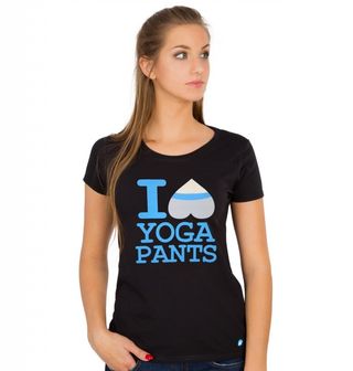 Obrázek 1 produktu Dámské tričko I Love Yoga Pants Miluju Kalhoty na Jógu