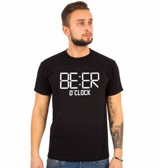 Obrázek 1 produktu Pánské tričko Čas na Pivo! Beer O'clock! (Velikost: L)