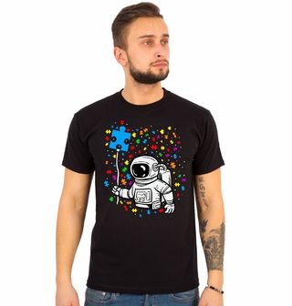 Obrázek 1 produktu Pánské tričko Astronaut s Puzzle Balónkem