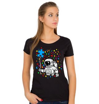 Obrázek 1 produktu Dámské tričko Astronaut s Puzzle Balónkem