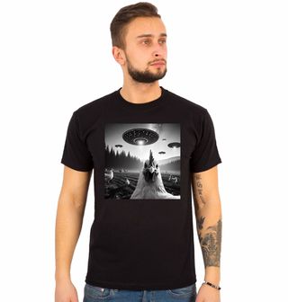 Obrázek 1 produktu Pánské tričko Únos Slepice UFO