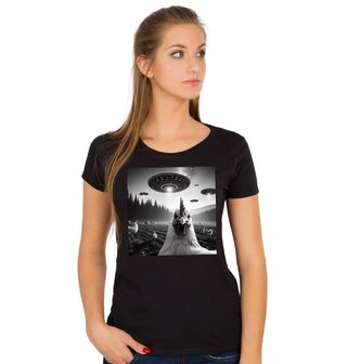 Obrázek 1 produktu Dámské tričko Únos Slepice UFO