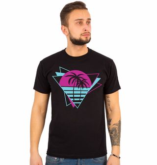 Obrázek 1 produktu Pánské tričko Retro Miami Palmy 80s
