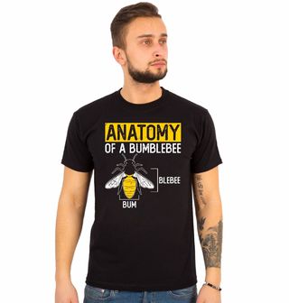 Obrázek 1 produktu Pánské tričko Popis Čmeláka Anatomy of a Bublebee