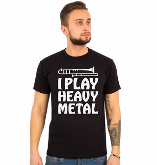 Obrázek 1 produktu Pánské tričko Metalový Trombon I Play Heavy Metal