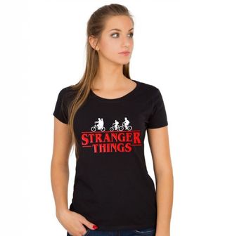 Obrázek 1 produktu Dámské tričko Stranger Things Bike Adventure (Velikost: L)