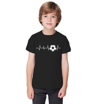 Obrázek 1 produktu Dětské tričko Vintage Kardiogram a Fotbal