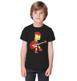 Obrázek 1 produktu Dětské tričko Bart Young Electric Guitar Bart Simpson s Kytarou  (Velikost: 3-4 (96/104cm))