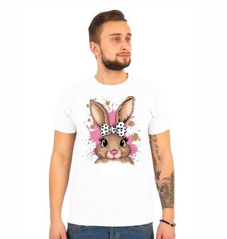 Obrázek 1 produktu Pánské tričko Velikonoční králík s Mašlí