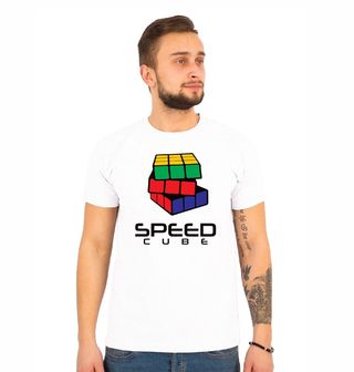 Obrázek 1 produktu Pánské tričko Složená Rubikova kostka Speed Cube