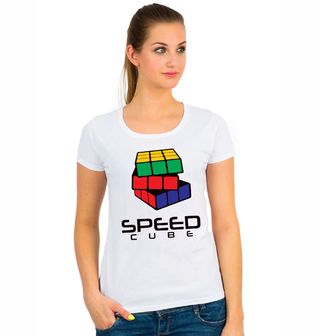 Obrázek 1 produktu Dámské tričko Složená Rubikova kostka Speed Cube