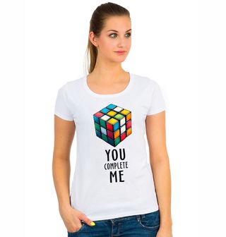 Obrázek 1 produktu Dámské tričko Rubikova kostka You Complete Me