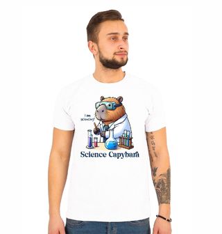 Obrázek 1 produktu Pánské tričko Kapybara Chemik Science Capybara 