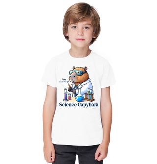 Obrázek 1 produktu Dětské tričko Kapybara Chemik Science Capybara 