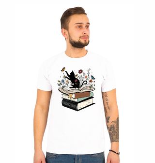 Obrázek 1 produktu Pánské tričko Kniha o Černé Kočce Black Cat