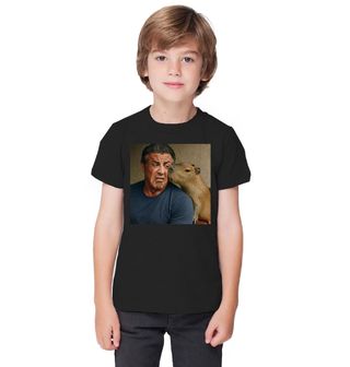 Obrázek 1 produktu Dětské tričko Sylvester Stallone a Kapybara