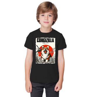 Obrázek 1 produktu Dětské tričko Japonská Corgizilla útočí Godzilla