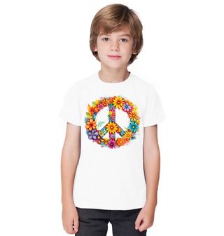 Obrázek 1 produktu Dětské tričko Květinový Mír Peace Flowers