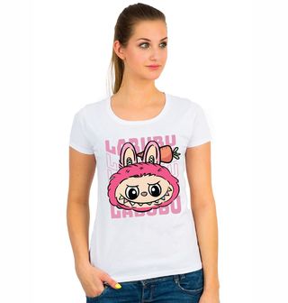 Obrázek 1 produktu Dámské tričko Růžový Labubu s Mrkví 