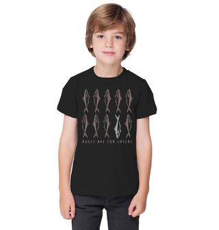 Obrázek 1 produktu Dětské tričko Pravidla jsou pro loosery Ryby