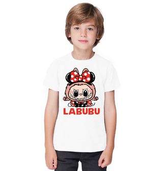 Obrázek 1 produktu Dětské tričko Červený Labubu s Mašlí